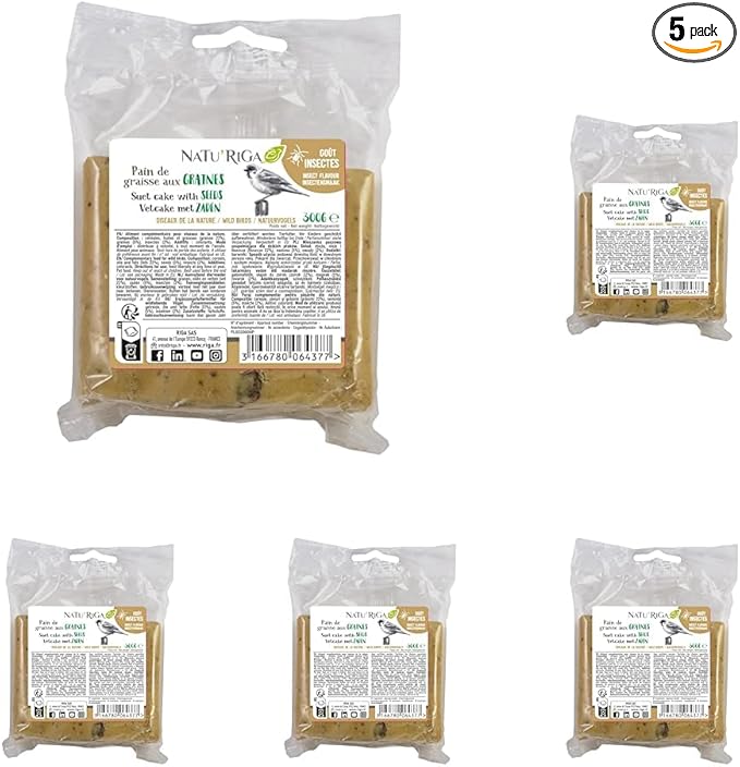 Riga pain de graisse graines et insectes lot de 5